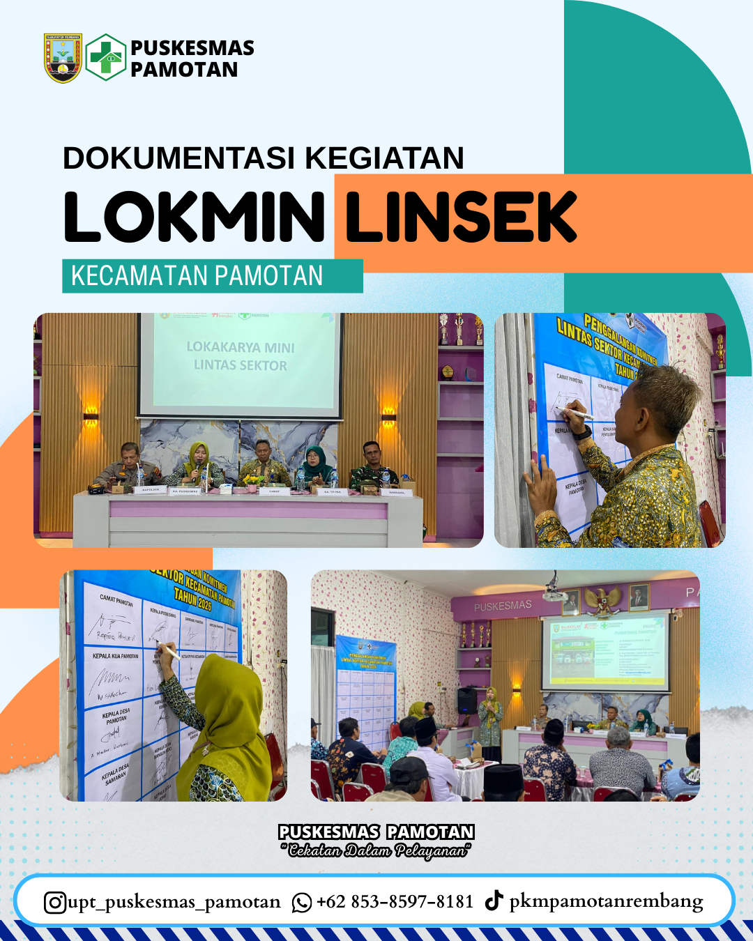 KEGIATAN LOKAKARYA MINI LINTAS SEKTOR  KECAMATAN PAMOTAN KABUPATEN REMBANG