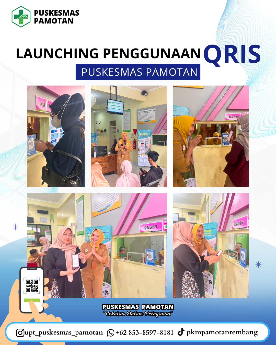 Launching Penggunaan QRIS Puskesmas Pamotan